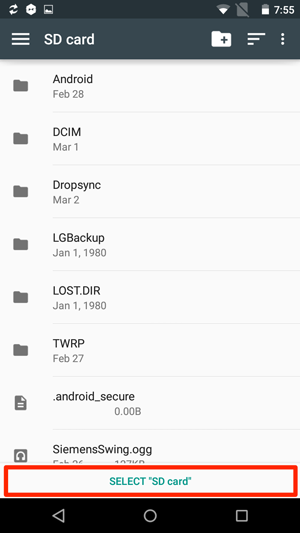 Restless Enroll drive SD Card on Android 5.0 and Later - MetaCtrl